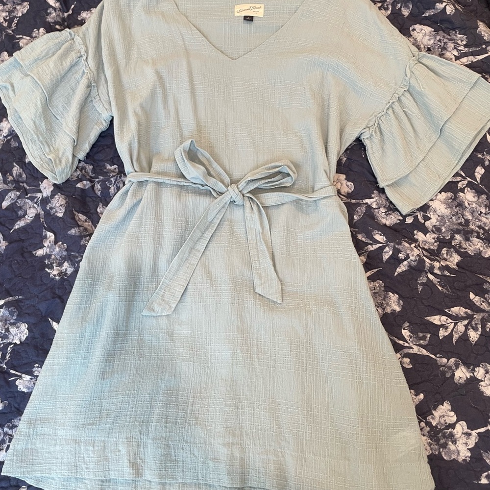 Universal Thread Textured Blue Dress